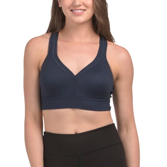 EDDIE BAUER Navy Blazer Chalice Sports Bra - Picture 1 of 2